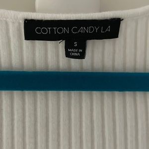 Cotton Candy LA Cropped Ribbed Knit Top